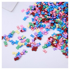 Soft polymer clay beads handmade DIY bracelet accessories butterfly clay beads for jewelry making