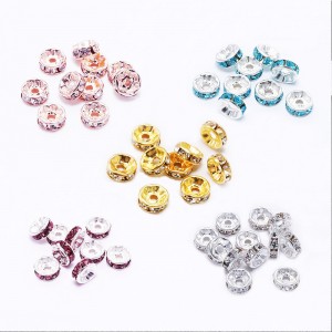jewelry accessories colorful rhinestones spacers beads rhinestone crystal