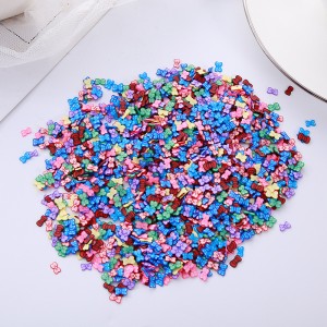 Soft polymer clay beads handmade DIY bracelet accessories butterfly clay beads for jewelry making