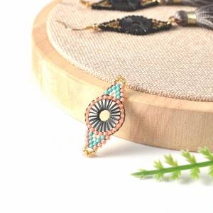 Miyuki delica seed beads lip shape custom pendant earring charm beads
