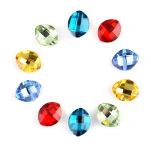 Wholesale pointedback effect rhinestone crystal strass navette fancy glass beads