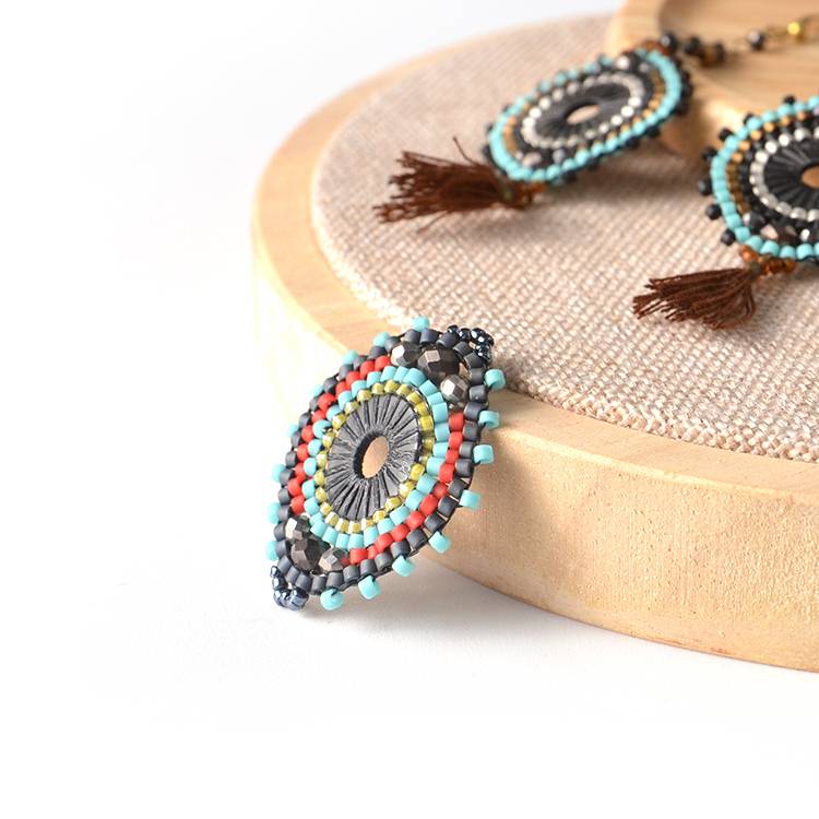 Wholesale Beautiful Beaded Bracelets - Miyuki delica seed beads custom necklace pendant wholesale charms for jewelry making – Jingcan