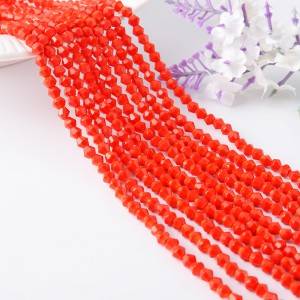 JingCan Wholesale Colorful Glass Zircon Bicone Beads 4mm Crystal Framed Beads Stones For Jewelry Making