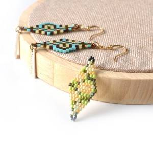 Fashion glass miyuki delica pendant handmade seed beads jewelry necklace pendant