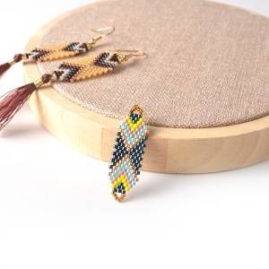 Fashion miyuki delica beads earring pendant handmade glass seed bead pendant