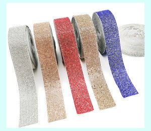 China Crystal Beads Bulk Factory –  Bonded Sheet Drill back glue network Glass Hotfix flatback Rhinestonefor Clothing Making – Jingcan