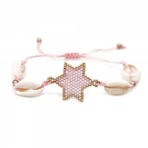 2019 Hot Sale Miyuki Delica Beads Bracelet With Pentagram Rope Chain Bracelet Charms Bracelet Shell