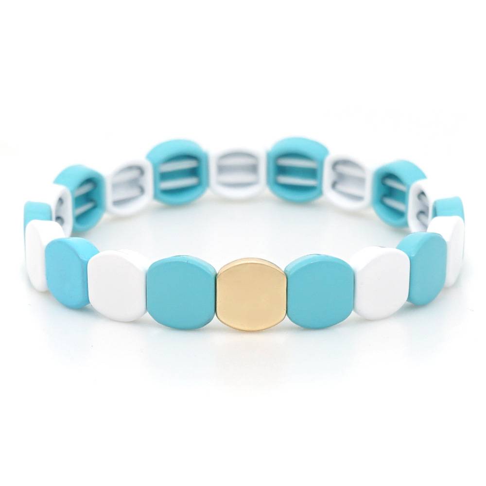 China Small Crystal Bracelet Manufacturer –  Fashion popular simple bracelet women handmade alloy beads bracelet for girls – Jingcan