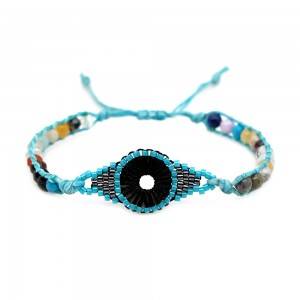 Fashion hot sales adjustable wholesale bracelet handmade nature stone miyuki beads bracelet