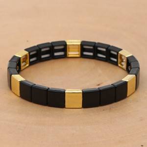 OEM Manufacturer China Unique Multi Color Natural Stone Tube Beads Leather Handmade Chakra Bracelets