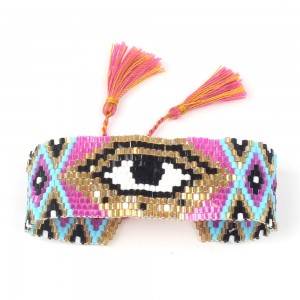 Best quality China Bohemian Retro Ethnic Style Imported Miyuki Beads Hand-Woven Bracelet