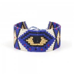 Best quality China Bohemian Retro Ethnic Style Imported Miyuki Beads Hand-Woven Bracelet