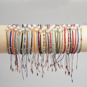 Friendship miyuki seed beads elastic bracelet for women gift