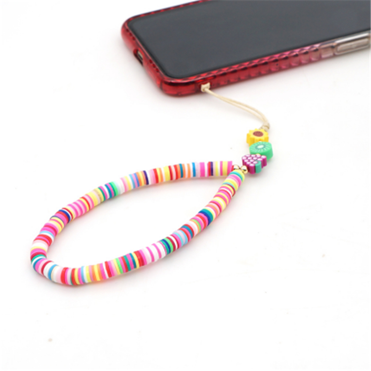China Christian Bracelets Beads –  2021 new design mobile phone chain cute,colorful hand made cell phone lanyard string – Jingcan