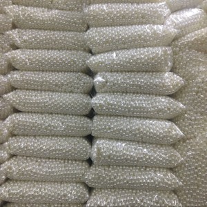 China Glass Rhinestone Chain Suppliers –  Cheap ABS plastic pearl beads wholesale White imitation pearl – Jingcan