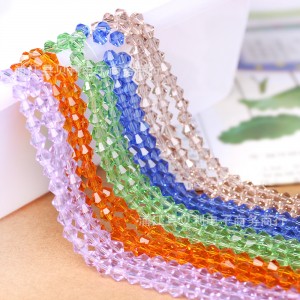 Multi Color Faceted Bicone Glass Crystal Beads for Jewelry Making