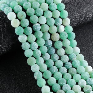 Weathered Agate 4mm-16m Color Frosted Bracelet Accessories
