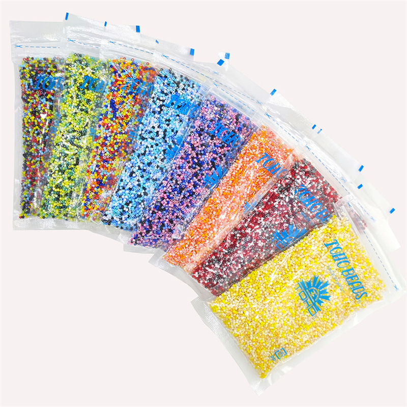 China Rhinestone Flowers Manufacturer –  Original Japan TOHO Glass Seed Beads for Jewelry Making, Delica Beads 100Grams Mixed Colors Jewelry DIY Beading Set – Jingcan