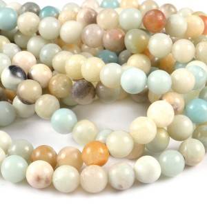 JC Wholesale jewelry loose gemstone amazonite stone beads strands for jewelry making
