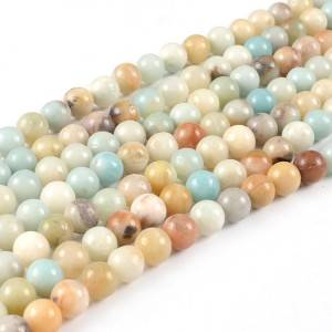JC Wholesale jewelry loose gemstone amazonite stone beads strands for jewelry making
