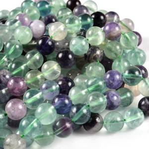 Natural fluorite beads factory wholesale different color stone beads