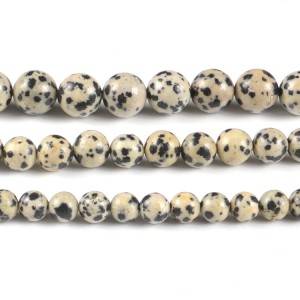 Natural dotted loose beads factory wholesale balmatin beads