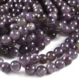 JC wholesale natural amethyst stone round loose crystal beads bracelet manufacturers