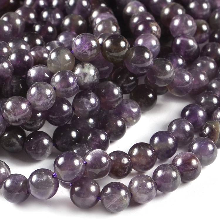 China Teardrop Pearl Beads Factories –  JC wholesale natural amethyst stone round loose crystal beads bracelet manufacturers  – Jingcan