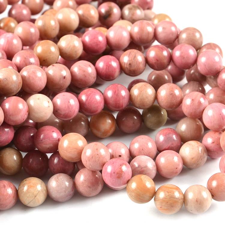China Rhinestone Chain Supplier –  JC High quality Stone Loose Beads Wholesale Rhodonite beads stones for jewelry making  – Jingcan