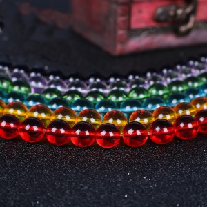 Colorful Round Glass Beads for Jewelry Making