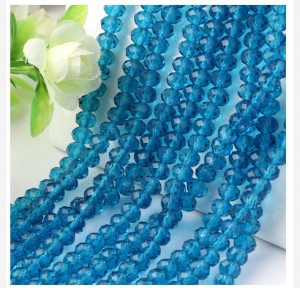 Crystal rondelle beads for jewelry making