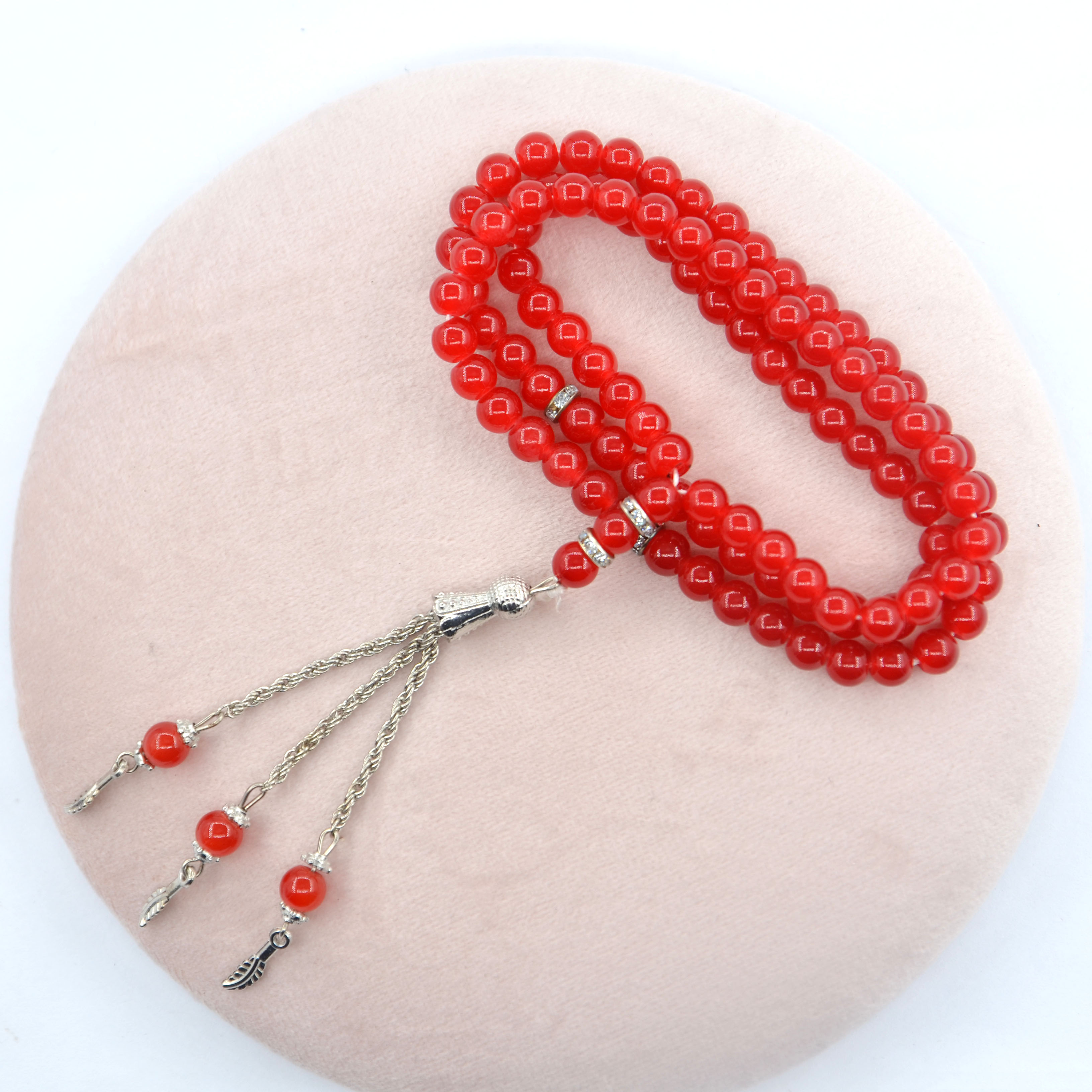 4mm Bead Bracelet Supplier –  Wholesale religious muslim Islamic glass beads beaded rosary  – Jingcan