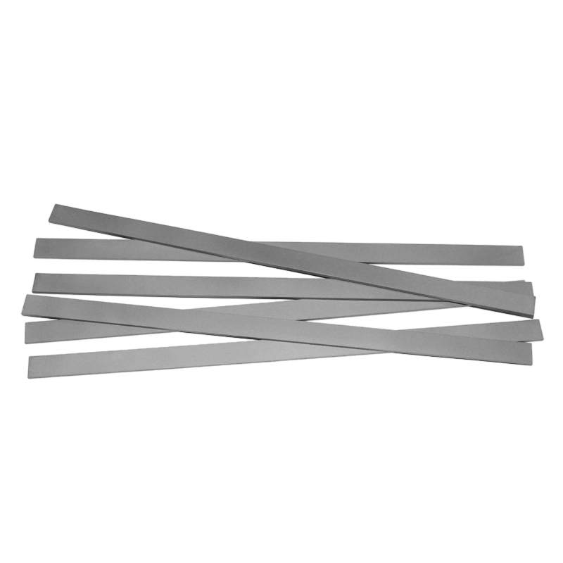 Tungsten carbide flat strips for woodcutting machine