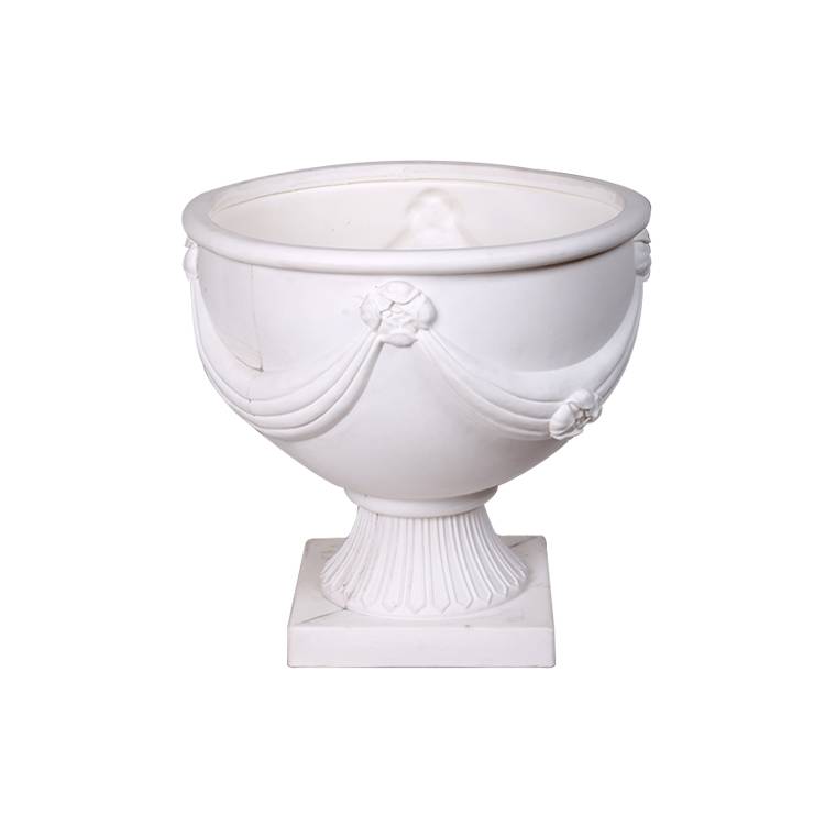 China Wholesale Rotomolding Flowerpot Manufacturers - Good quality European style white flowerpot  rotomolding – jinghe