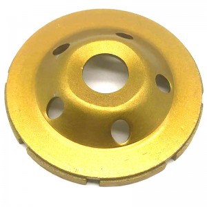 Double Row Diamond Cup Wheel for Levelling the Concrete and Stone Material