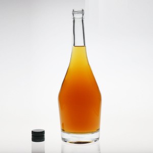 Customized 330ml Amber Beer Glass Round Bottle with Crown Cap