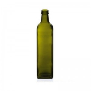 Wholesale Boston round amber olive oil glass bottles