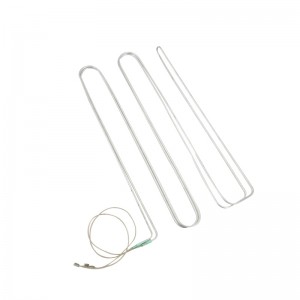 Aluminum tube heating element for refrigerator electric defrost heater