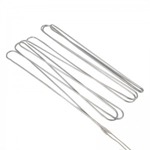 Aluminum tube heating element for refrigerator electric defrost heater