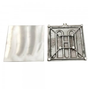 Placa de aquecimento de alumínio fundido para prensa térmica
