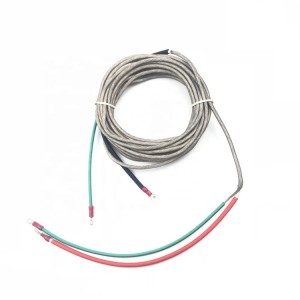 Elektrický vykurovací elektrický kábel opletený zo silikónovej gumy zo sklenených vlákien