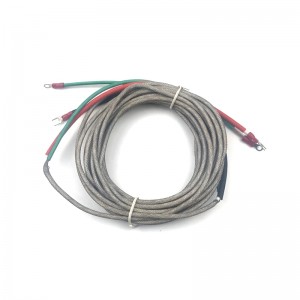 Elektrický topný kabel ze silikonové pryže opletený skelným vláknem
