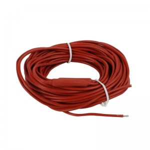 ອຸນຫະພູມສູງ Silicone Rubber Insulated Cable Fiberglass Braided Heating Electric Wire