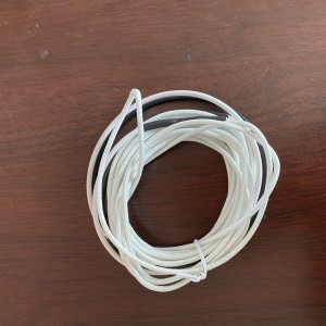 Aukštos kokybės silikoninio stiklo pluošto pynimo atitirpinimo šildymo kabelis