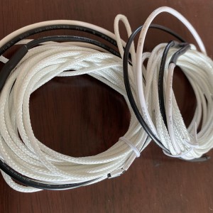 Висококвалитетен кабел за греење со силиконски фиберглас плетенка за одмрзнување