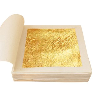 Gold Foil Leaf 24k Flakes Decoration Sheet Edib...