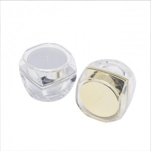 5g 15g 30G Custom Popular Cream Jar, Silver Acrylic Bottle Plastic Cosmetic Jars With Lids