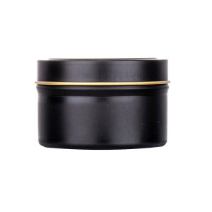 Wholesale 4oz Empty Round  Matte Black Seamless Candle Jar and Candle Container