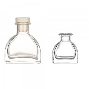 100ML Clear Empty Glass Bottle For Reed Diffuser With Cork Lid