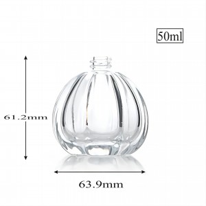 Bottiglia di profumo vuota di lusso a forma di zucca da 50 ml con pompa airbag